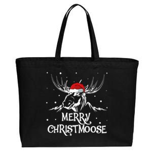 Christmas Moose Christmoose Xmas Winter Gift Cotton Canvas Jumbo Tote