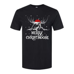 Christmas Moose Christmoose Xmas Winter Gift Softstyle CVC T-Shirt