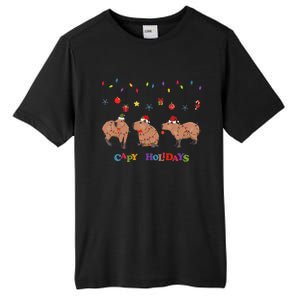 Capybara Merry Christmas Capy Holidays Capybara Christmas Tall Fusion ChromaSoft Performance T-Shirt