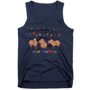 Capybara Merry Christmas Capy Holidays Capybara Christmas Tank Top