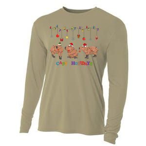 Capybara Merry Christmas Capy Holidays Capybara Christmas Cooling Performance Long Sleeve Crew