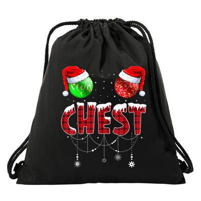Christmas Matching Couple Family Chestnuts Drawstring Bag