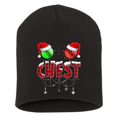 Christmas Matching Couple Family Chestnuts Short Acrylic Beanie