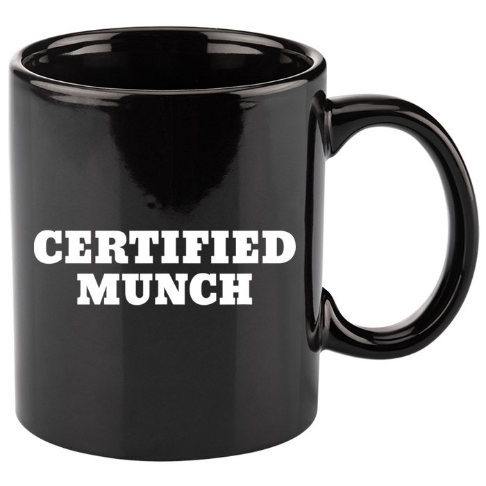 Certified Munch 11oz C Handle Ceramic Mug