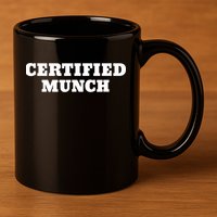 Certified Munch 11oz C Handle Ceramic Mug