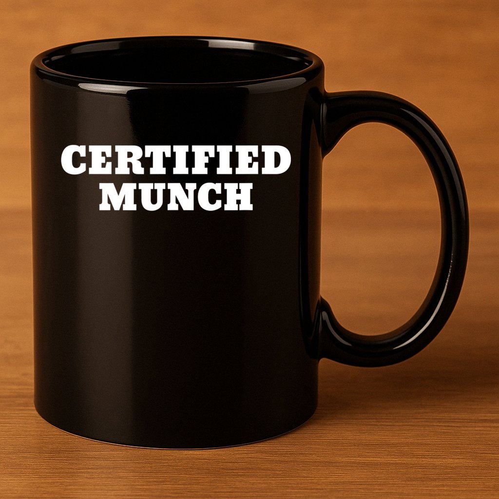 Certified Munch 11oz C Handle Ceramic Mug