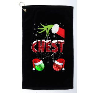 Christmas Matching Couple Family Chestnuts Funny Elf Gift Platinum Collection Golf Towel