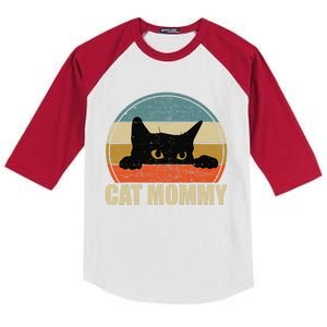 Cat Mom Cat Mother Mothers Day Cat Kids Colorblock Raglan Jersey