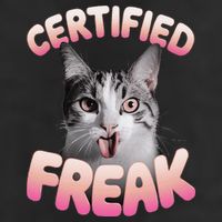 Cat Meme Certified Freak Eat Cement Cursed Cat Funny 25L Jumbo Tote