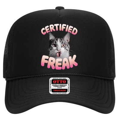 Cat Meme Certified Freak Eat Cement Cursed Cat Funny Hat