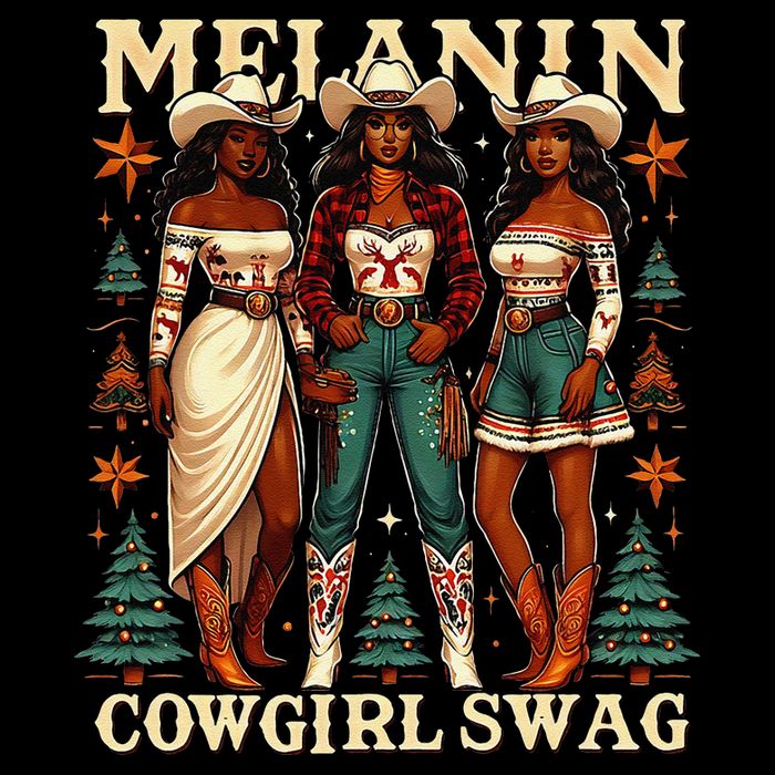 Christmas Melanin Cowgirl Swag Thanksgiving Western Cowgirl Mug