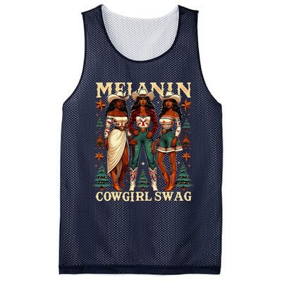 Christmas Melanin Cowgirl Swag Thanksgiving Western Cowgirl Mesh Reversible Basketball Jersey Tank