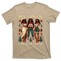 Christmas Melanin Cowgirl Swag Thanksgiving Western Cowgirl T-Shirt