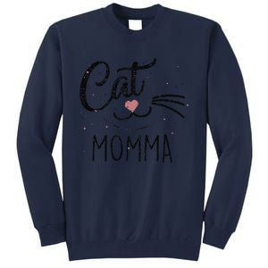 Cat Momma Cat Mom Cute Cats Lovers Mothers Day Tall Sweatshirt