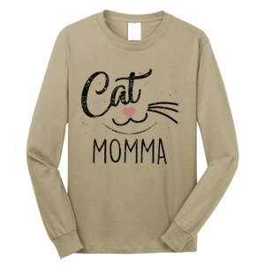 Cat Momma Cat Mom Cute Cats Lovers Mothers Day Long Sleeve Shirt