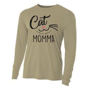 Cat Momma Cat Mom Cute Cats Lovers Mothers Day Cooling Performance Long Sleeve Crew