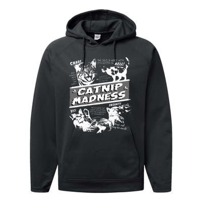 Catnip Madness Cute Kitten Performance Fleece Hoodie