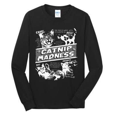 Catnip Madness Cute Kitten Tall Long Sleeve T-Shirt