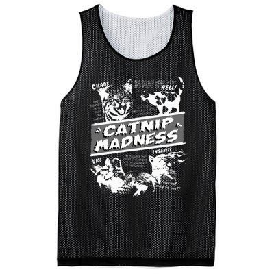 Catnip Madness Cute Kitten Mesh Reversible Basketball Jersey Tank