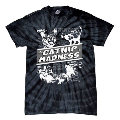 Catnip Madness Cute Kitten Tie-Dye T-Shirt