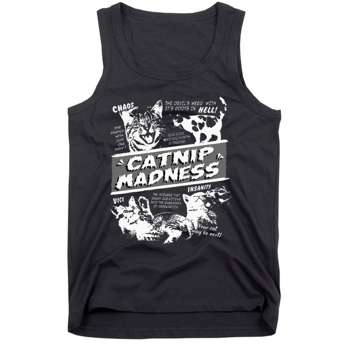 Catnip Madness Cute Kitten Tank Top