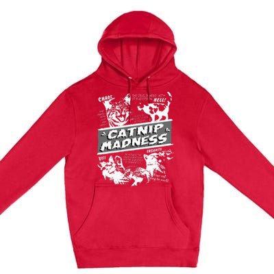 Catnip Madness Cute Kitten Premium Pullover Hoodie