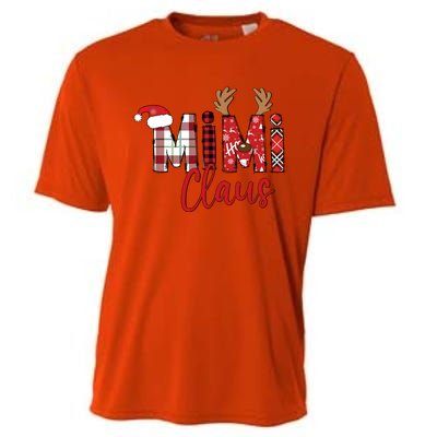 Christmas Mimi Claus Christmas Grandma Cooling Performance Crew T-Shirt