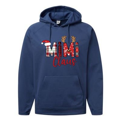 Christmas Mimi Claus Christmas Grandma Performance Fleece Hoodie