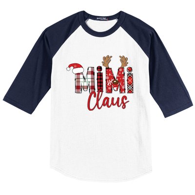 Christmas Mimi Claus Christmas Grandma Baseball Sleeve Shirt