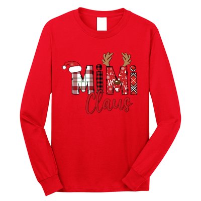 Christmas Mimi Claus Christmas Grandma Long Sleeve Shirt