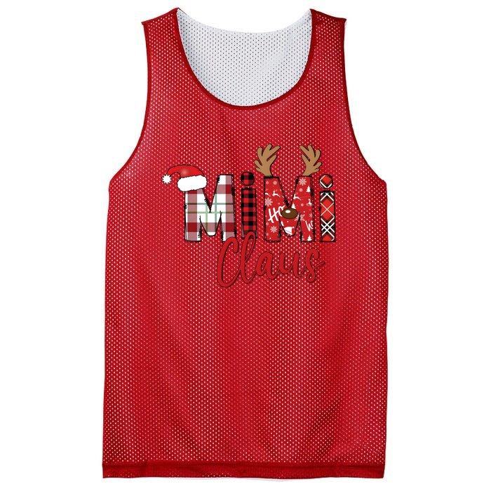 Christmas Mimi Claus Christmas Grandma Mesh Reversible Basketball Jersey Tank