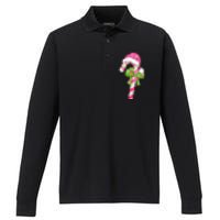 Cute Merry Christmas Candy Cane Coquette Bow Xmas Family Pajamas Gift Performance Long Sleeve Polo