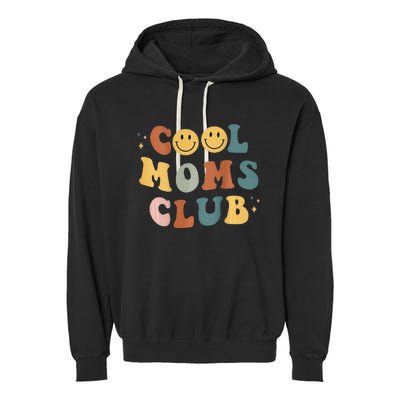 Cool Moms Club ON BACK Print Garment-Dyed Fleece Hoodie