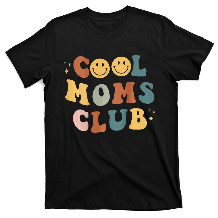 Cool Moms Club ON BACK Print T-Shirt