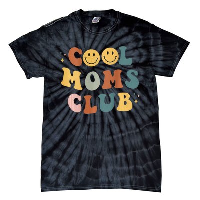 Cool Moms Club ON BACK Print Tie-Dye T-Shirt