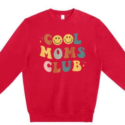 Cool Moms Club ON BACK Print Premium Crewneck Sweatshirt