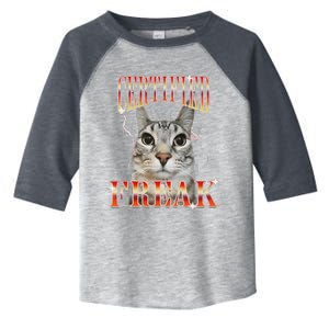 Cat Meme Certified Freak Eat Cement Cursed Cat Toddler Fine Jersey T-Shirt