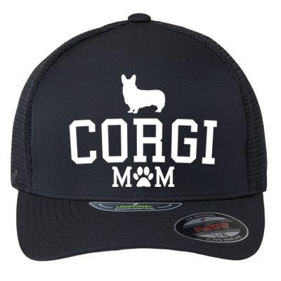 Corgi Mom Corgi Mama Cardigan Pembroke Welsh MotherS Day Gift Flexfit Unipanel Trucker Cap