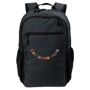 Cat Moms Club Groovy Cat Mama Mothers Day Fur Mom Love Daily Commute Backpack