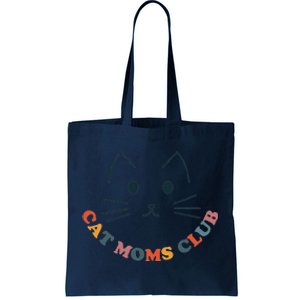 Cat Moms Club Groovy Cat Mama Mothers Day Fur Mom Love Tote Bag