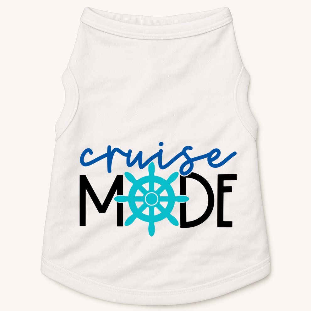 Cruise Mode Cruise Ship Yacht Summertime Vacation Sea Summer Gift Doggie Tank