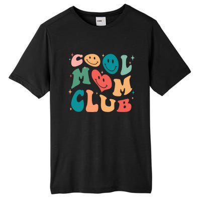 Cool Mom Club Groovy Retro Smile Cool Mom Club Aunties Gift Tall Fusion ChromaSoft Performance T-Shirt