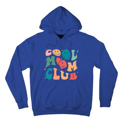 Cool Mom Club Groovy Retro Smile Cool Mom Club Aunties Gift Hoodie