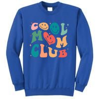 Cool Mom Club Groovy Retro Smile Cool Mom Club Aunties Gift Sweatshirt