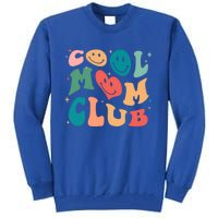 Cool Mom Club Groovy Retro Smile Cool Mom Club Aunties Gift Tall Sweatshirt