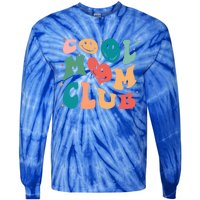 Cool Mom Club Groovy Retro Smile Cool Mom Club Aunties Gift Tie-Dye Long Sleeve Shirt