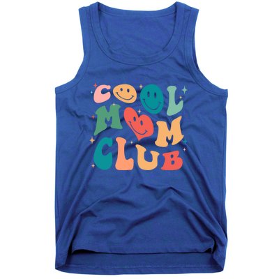 Cool Mom Club Groovy Retro Smile Cool Mom Club Aunties Gift Tank Top