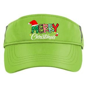 Cute Merry Christmas Matching Family Christmas Adult Drive Performance Visor