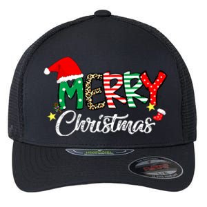 Cute Merry Christmas Matching Family Christmas Flexfit Unipanel Trucker Cap