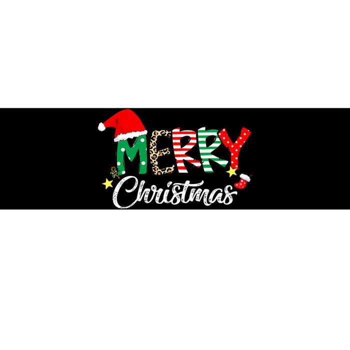 Cute Merry Christmas Matching Family Christmas Bumper Sticker